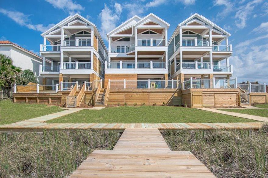 Welcome to 'Tan Lines' A Beachfront Dream Home. Located in the Beautiful Panama City Beach and yet close enough to enjoy all the Luxuries of 30A. Featuring a Private Pool, 7 Spacious Bedrooms, Unique Soho Decor, and Ocean Front. This home is Stunning! Step into the first floor to a Large sitting area, kitchenette that goes to the Gulf Front Grassed Year. The large 2nd floor includes main living, gourmet kitchen, Dining, Large King Bedroom, Additional Bedrooms and walk to the Second floor Deck to your outdoor cooking area and 2nd Level Pool. The 3rd Level has 2 Master Suites and 2 additional Bedrooms with 3 Story Double Bunk Beds! Amazing! Tan Lines is an Investment Dream, Second Home or Your Personal Gulf Front Masterpiece!