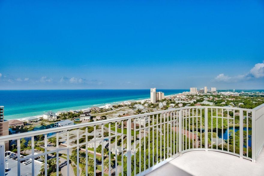 Expansive gulf, bay, and marina views are just one of the delights of this elegant condo, which also offers privileged Beach Club membership. This non-rental residence provides ample space in the great room and kitchen for entertaining family and friends, as well as captivating views from two decks. Ten-foot ceilings, gleaming wood flooring, and oversized windows enhance the 3,000 sq ft living space, which occupies the top floor of one of the most prestigious beachside buildings in Florida's #1 resort on the Emerald Coast. Head to the private rooftop terrace at sunset to enjoy expansive panoramic vistas or explore the Sandestin Golf and Beach Resort.