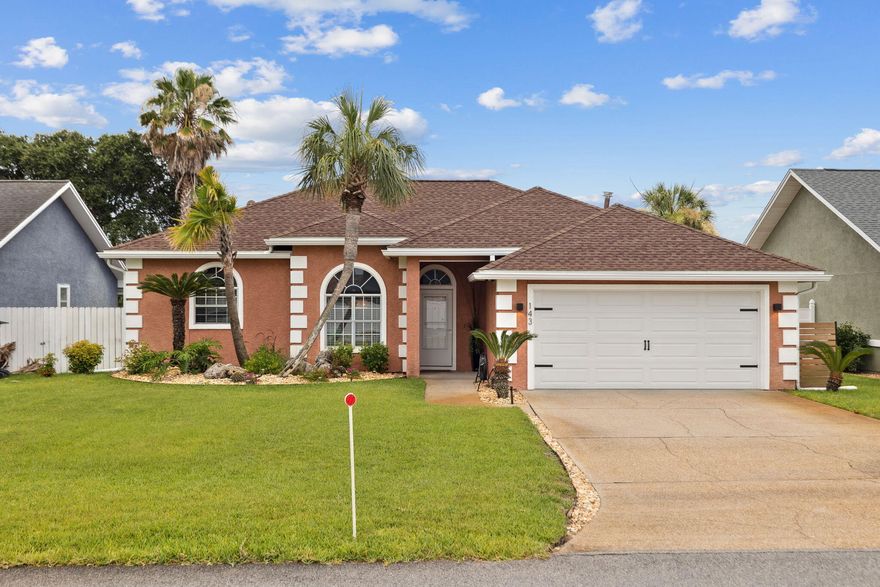 Not surprising:) Currently under contract with a 72 hour kick out clause. Still available for your viewing and offer.Nestled within Bid-A-Wee.FULLY FURNISHED & completely ready for new homeowners.Enjoy a 3 minute golf cart ride to Bid-a-wee's private beach.  The details to this abode are meticulous. Enjoy Theater quality from your Custom Surround Sound System. Delight in new modern fixtures, faucets, adding elegance and piece of mind for years. Stainless steel appliances grace the kitchen, & all major components & roof are 4 years old or less.The inviting Florida Room welcomes morning light & quiet reflection, while the 2 oversized recliners offer reason for relaxation.  The Double Car Garage has New Garage Doors & work area for projects. Storage is ample for Golf Cart and cars  The inviting Florida Room welcomes morning light & quiet reflection, while the 2 comfy recliners allow relaxation in this private sanctuary. 
Outside, a meticulously landscaped Florida yard with new irrigation surrounds the home. The back yard is fenced offering a private natural space to relax. Space is large enough for a dipping pool. 
  Residents of Bid-A-Wee take pride in the historical marker sharing the commemoration of its wildlife sanctuary, exclusive for the Owners of Bid A Wee to enjoy Private Fenced, Gated Access. 
Life here flows at a mindful pace offering tranquility to soak in Gulf sunsets & savor the beach while proximity of the vibrant energy in Pier Park, access to local dining & entertainment with the luxury of taking a golf cart due to proximity. 
This is a rare opportunity to live simply with community owned access to the Gulf of America. A place where everyday is like a vacation. 
A Peaceful home with the freedom to enjoy the beach lifestyle at your leisure. Come see what makes this home and community so special. 

