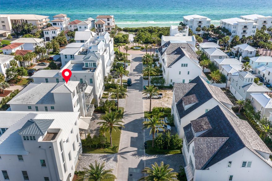 Shows like new, is like new. Never rented, rarely used. Offered fully furnished, turn-key, with furnishings in almost new condition. Welcome to 55 Elysee Court, a 2021 built modern coastal home offering exemplary living within the highly sought-after Santimo Beach community on 30A. Never rented, this elegant residence is located between Alys and Rosemary Beach on the Southside of 30A, within a private gated community of only 19 exclusive homes and only six lots from the beach. Boasting a total of 6 bedrooms, 8 bathrooms, plus 4 extra bunk beds, and a generous 5,904 square feet of living space, this home is a coastal dream.
