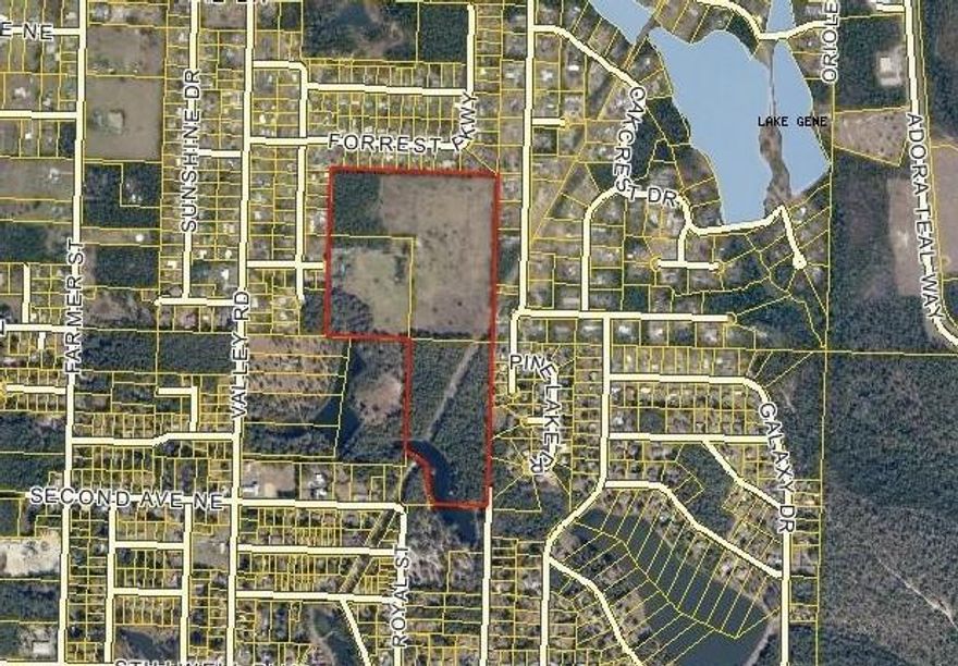 57.4 Acre parcel, , 3 parcels make up this property/04-3N-23-0000-0017-0000/04-3N-23-1840-0015-0010/04-3N-23-0000-0017-0010, property has a lake on it, property to be sold as is, great investment property or large homesite