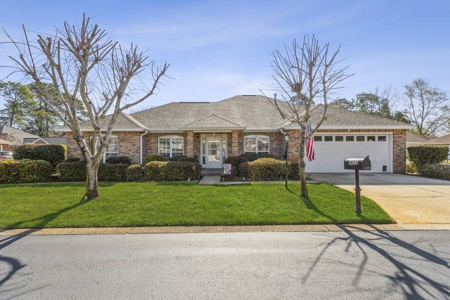 Immaculate 4 bedroom, 2 -1/2 bath, brick home located in Millers Run of Bluewater Bay Resort. Situated on a large corner lot this home has tons of curb appeal. This home is complemented with an Updated Kitchen with Granite Countertops, Breakfast Bar and Nook , Stainless Appliances, Tile & Laminate Floors, Carpeted Bedrooms, Formal Dining Room, Bonus Room/Florida Room, Wrought Iron Fence and a Large Laundry room. Nice sized master suite with large bathroom. large vanity with dual sinks, separate tub and shower and a large walk-in closet. The Roof and A/C System were installed in 2018. This home is also generator ready! Buyer to verify all information and dimensions. Seller is offering 5K towards buyers closing costs.