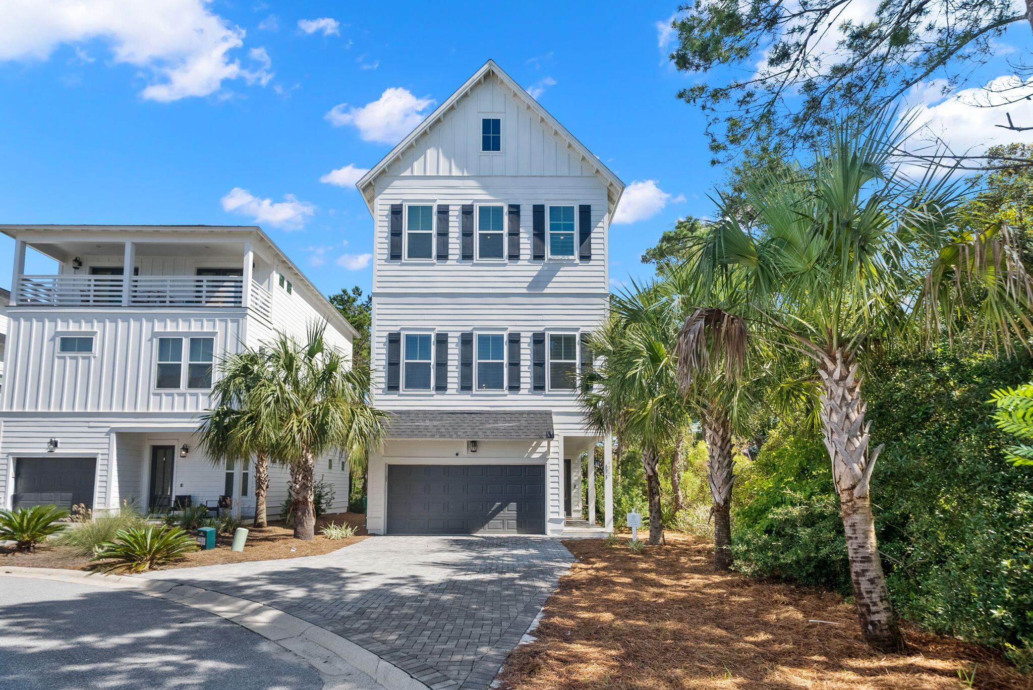 Beautiful beach home located within walking distance of the unparalleled shores of Inlet Beach, Florida. This home is exactly what a Florida coastal home should be! With 3 stories, 4 bedrooms and 3.5 baths, it offers great views, spacious living and a luxurious yet family-friendly feel. This home comes FULLY furnished so you can move in without a care or offer this home as an immediate short term rental! The home is located at the gateway to the scenic 30A Hwy and is next to 30Avenue shops and dining, 1 mile from Rosemary Beach and 1 mile to Camp Helen State Park. There are no worries with beach access here as the nearest public beach is within walking and biking distance. The new underground pedestrian tunnel provides safe passage under Hwy 98 and opens up to 30A. Comfortably sleeps 13.