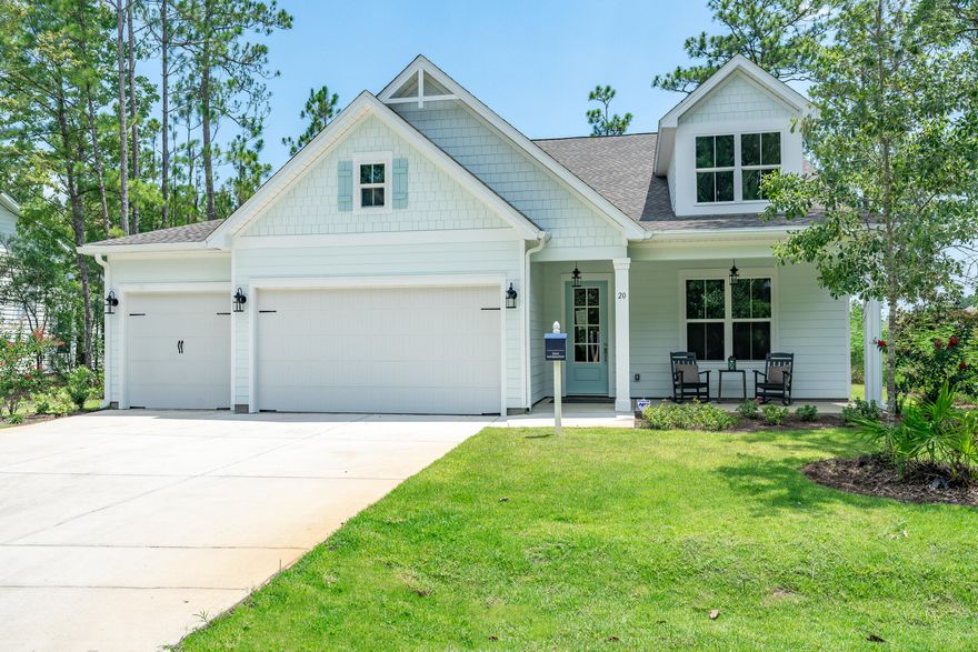 Up to $20K in Upgrades/CC on contracts written by 06/30/25.  Must use Traton Homes Preferred Lender.  To Be Built.  Pick your own selections from tile to flooring.  New construction in Freeport.  Magnolia Bay Estates is a gated community, located conveniently off FL-20. This highly desirable ranch plan home reflects one level living at its finest. The Marco home plan which sits on Lot 20 boasts 4 bedrooms and 3 full baths with a 3-car garage. The kitchen is bright and airy, quartz counter tops, stainless steel appliances with hood and large walk-in pantry. Large open concept living in the main areas with LVP. The main bedroom has a spacious walk-in closet, separate shower/tub and double vanities.