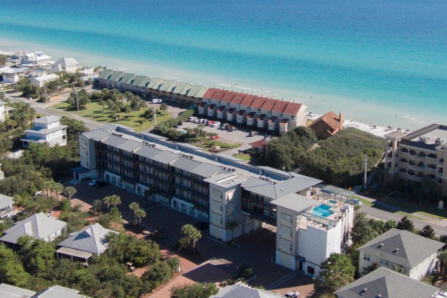 Experience living life to its fullest at Waterhouse, located directly on Scenic Highway 30A between WaterSound Beach and Alys Beach. Developed originally as a private residence club, Waterhouse exceeds ordinary expectations of what a condo development should offer, and effortlessly delivers an extraordinary vacation home lifestyle experience. This limited gulf view residence located on the 2nd floor is offered fully furnished and rental ready. On-site amenities include a unique rooftop deck with pool, spa, and grills, an owner's lounge with full-service kitchen and game room, an unparalleled fitness center with steam sauna, dry sauna, and locker storage, as well as beach access immediately across 30A.
