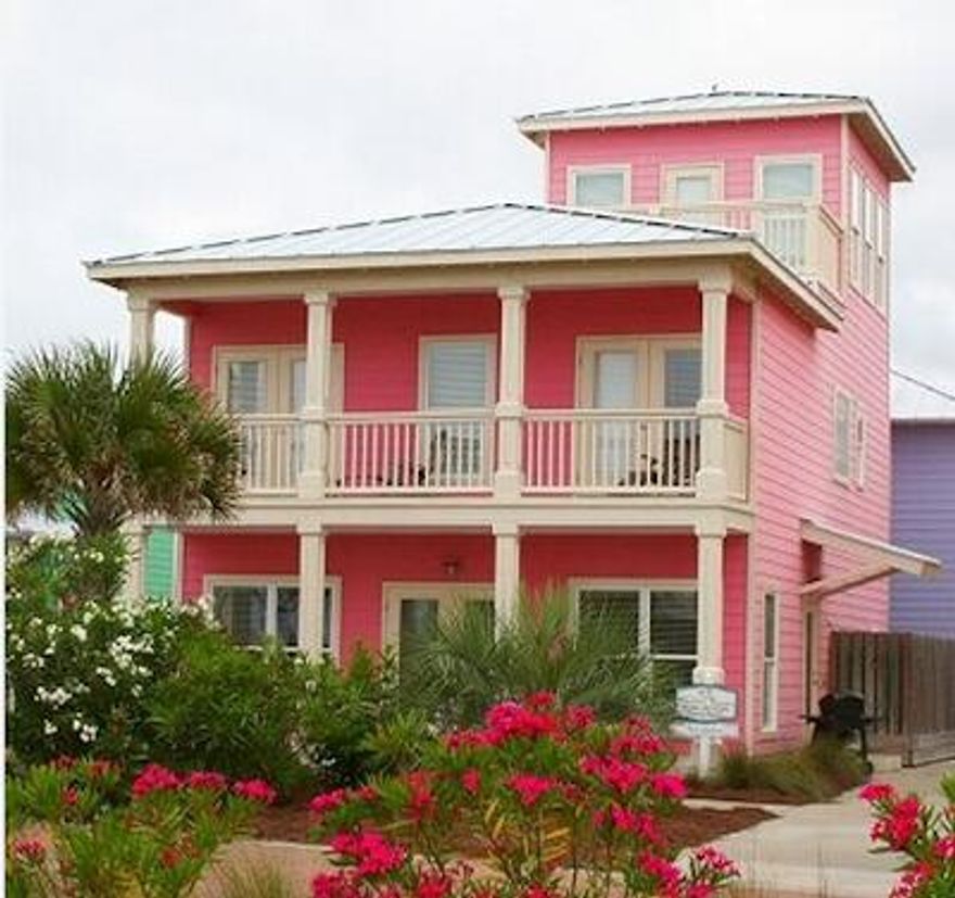 What a great location for a Beach House!Just steps from the Gulf, Oyster Lake, the heated neighborhood pool & 30A bike trails!  This 3 story, four bedrooms, 3 bath home has an open floor plan with 10 ft. ceilings, granite countertops, and Rinnai tankless water heater. There is a large covered porch and two balconies to enjoy the views of the Gulf and Oyster Lake.  Relax in the 2nd floor king size master suite with French doors that open to the large 2nd floor balcony. Perfect place for morning coffee or happy hour. The 2nd floor queen size bedroom opens to the balcony as well.There is a great 3rd bedroom on the 2nd floor with double sets of bunks for the kids to enjoy!This home offers 30A living at it best!Great proximity to the beach, bike trails, shopping, restaurants & entertainment