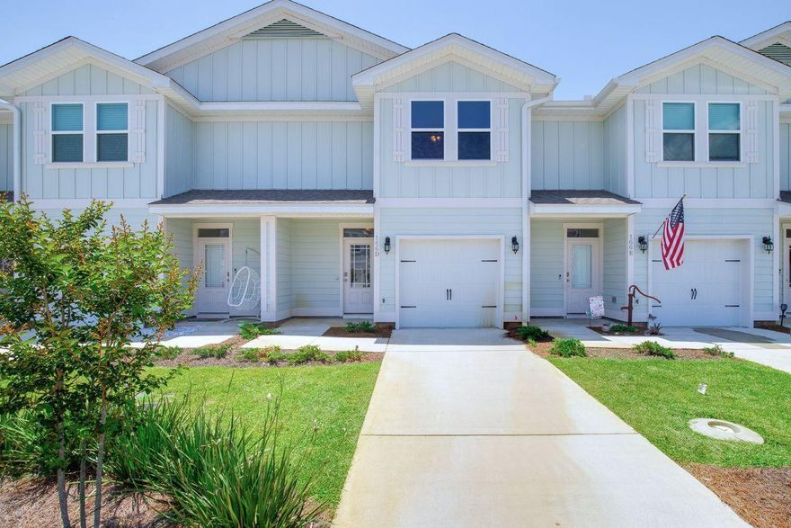 Welcome to Miller's Crossing, conveniently located just east of Hwy 331 in Santa Rosa Beach. Recently built in 2019 this townhome community is in close proximity to South Walton High School, Padgett Park, nature trails, and boat launch. Situated between Grayton and Blue Mountain with multiple beach accesses, enjoy the neighborhood feel with popular restaurants, grocery stores, art galleries, even hardware stores being close by. A public library and Alaqua's Unleashed Dog Park are within walking distance. The main level showcases open living, kitchen, smart home system, half bath, garage, patio and backyard with scenic forest views. The second level consists of a spacious master bedroom, walk-in closet, and private ensuite with double vanity and tile shower. Another great feature is.. a second level laundry area, along with two guest bedrooms overlooking the forest.