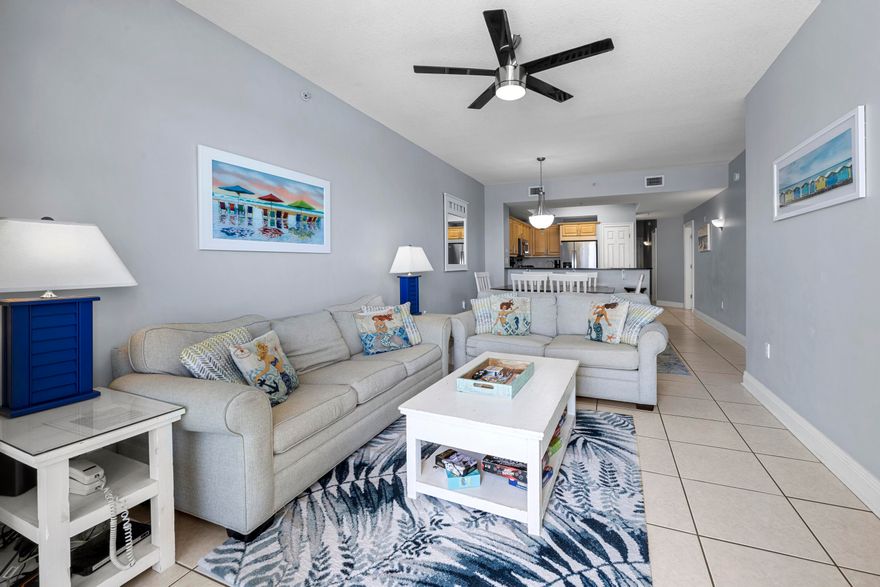 Welcome to this gorgeous poolside oasis with direct access from the back patio to the community pool and literally less that 100 steps until you are feet in sand, watching the waves roll in!  With three bedrooms and two full bathrooms, you can begin making your Gulf front memories now, or maximize on the historical record breaking rentals this well established AirBnB has.  Either way, you will not be disappointed in your investment at Summer Place.  The first floor accessibility makes this unit ideal for families with children that want to live and play by the pool or snowbirds wintering here at our sugar white beaches.  With 2024 and 2025 rental numbers surpassing $82,000 per year, this is an amazing opportunity to seize the moment and make 107 Summer Place your very own.