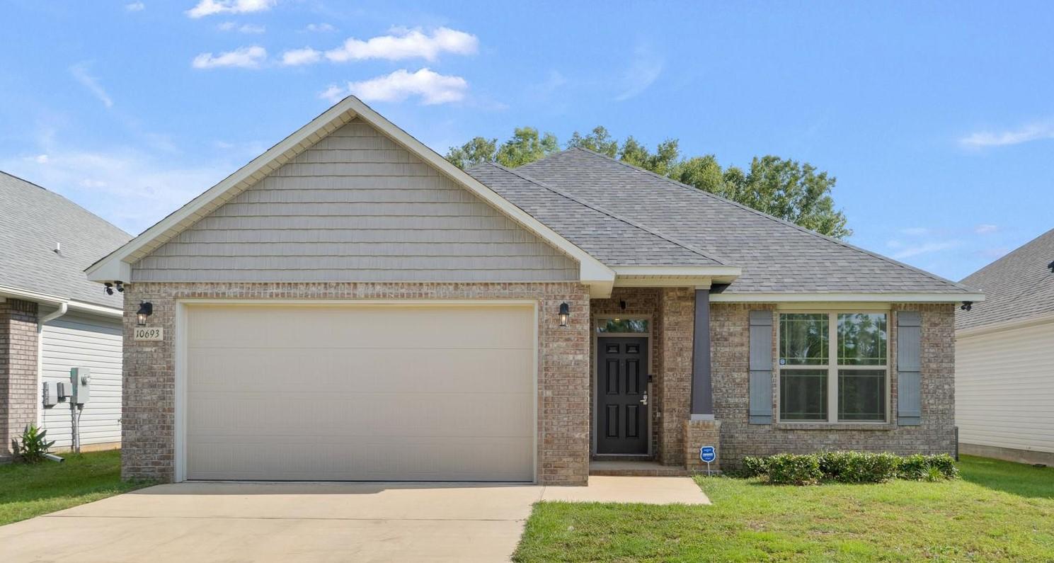 Don't miss out! This beautiful 3/2 split home is ready for a new owner. This home is nestled in the community of Millview Estates with No HOA and just 15 minutes from NAS and Perdido Key beaches. As you go through the front door you are greeted with spacious nine-foot ceilings and an open floor plan. As you go further into the home you will see the kitchen with tons of cabinet space with granite countertops and an island. Just off the dining area you'll find the master suite with a large master bathroom that features a double vanity, separate shower, garden tub, linen closet and walk-in closet. The two additional bedrooms feature wall to wall carpet and lots of natural light. At the rear of the home, you can relax on the covered back patio overlooking the spacious back yard.