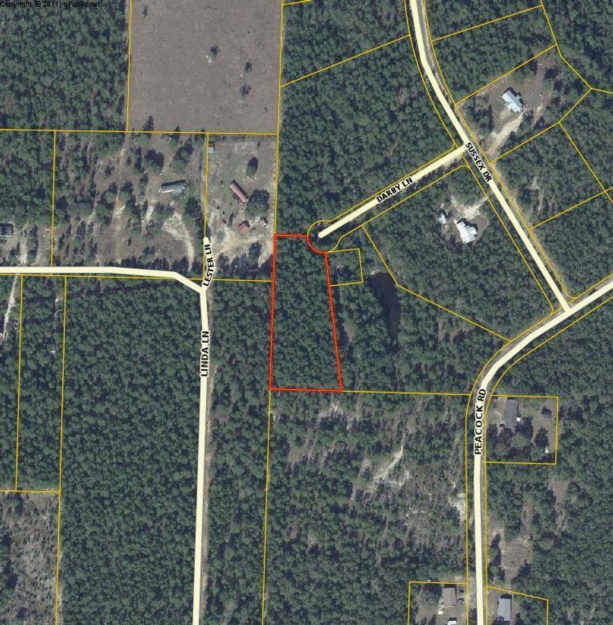 Secluded two acres close to town. This property is located at the end of Darby Lane on the left and is wooded. It also joins the 9 acres listed on Linda Lane- MLS# 830249.
