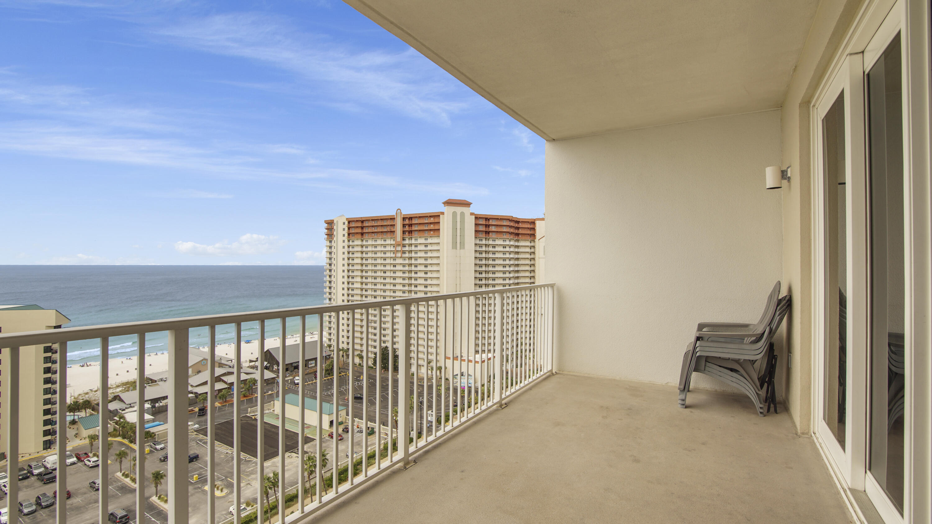 Breathtaking View of the Gulf** Laketown Wharf 1518**offers a unique blend of luxury and comfort in a stunning Gulf-view condo. Spanning 1,047 square feet, this spacious unit features an expansive kitchen and living area, flowing seamlessly onto a grand balcony where you can soak in captivating views of the Gulf. The bedroom is a retreat of sophistication, offering ample space, an ensuite bathroom, and a large closet. The additional bunk room provides convenient access to a second bathroom, making this condo ideal for both families and guests. Laketown Wharf Resort, located in the heart of Panama City Beach, offers an unparalleled beachfront living experience. The resort boasts five pools, two hot tubs, a fully equipped gym, exclusive beach access, covered parking, a nightly light show, five restaurants, market shops, and a poolside bar. This turnkey condo is perfect for those seeking a luxurious second home or a smart investment property.