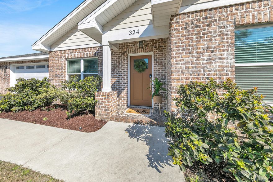 5 bedrooms, 3 FULL baths and barely 4 years old! This craftsman-style brick, Niceville home sits conveniently close to parks, schools and several local amenities. The layout and storage space is functional without sacrificing modern style. Enjoy the spacious open-floor plan while maintaining a quiet space for family or guests in the back bedrooms. This home has all of the modern luxuries like stainless-steel appliances, soft-close drawers, tiled showers and LVP flooring throughout. The laundry room is fitting for a home of this size, outfitted with cabinets and granite countertop for folding and a utility sink. The rear yard is partially privacy fenced for a secluded feel but there is additional space on the side yard that allows for outdoor entertainment, gardening, and play! The 85'TV