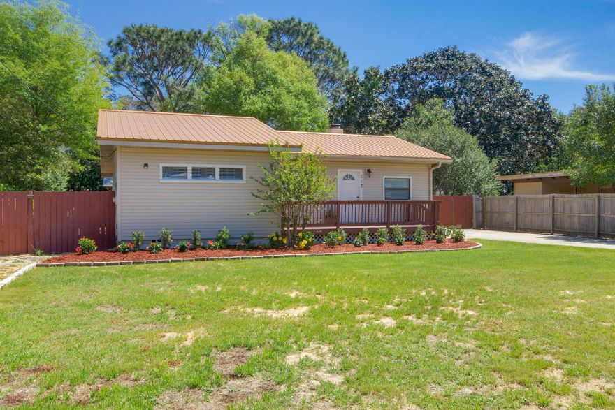 Absolutely adorable 3 Bedroom, 2 Bath home smack dab in the middle of Fort Walton Beach. Owner has lovingly maintained and upgraded the home. New appliances, granite too! Gorgeous wood and tile floors. Relax by the fireplace, or tool around in the big back yard that has an awesome building with full electrical ready for a man cave, woman shed, party room, craft room, or whatever you can dream up. Another super nice shed too great for storage. Lot is almost 1/4 acre so you have plenty of room to roam. Great porch off the back of the house to sit in the afternoon and evening and enjoy the Florida lifestyle. Conveniently located between Hurlburt Field and Eglin AFB. At this price, this home won't last long. Call today for your private showing!