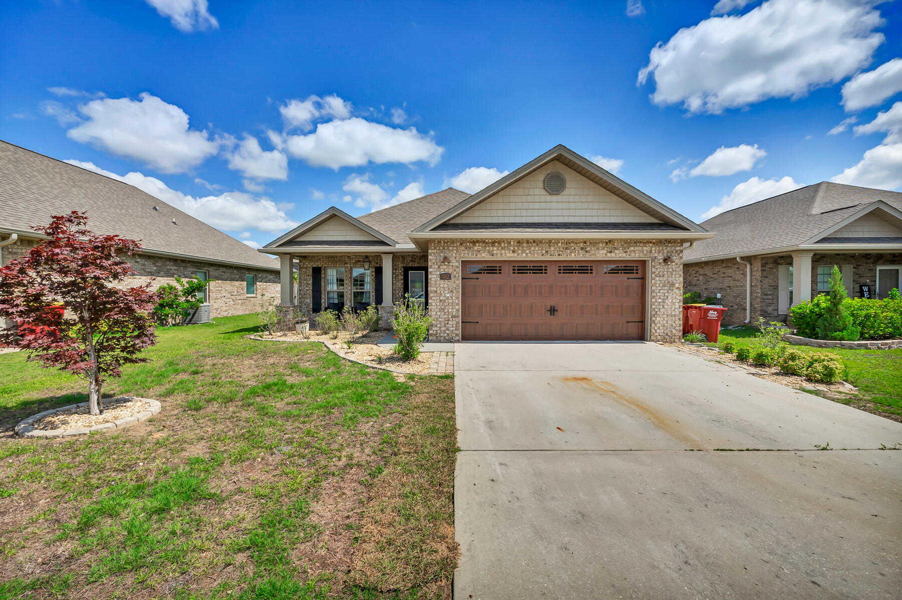 Available May 15, 2025 - Beautifully Upgraded 4-Bedroom, 2-Bath Home in Redstone CommonsThis meticulously upgraded 4-bedroom, 2-bath home is nestled in the highly desirable Redstone Commons community, offering both style and comfort. With a split floor plan, the home features an open-concept kitchen, dining, and living areas, making it perfect for family living and entertaining.The kitchen boasts elegant granite countertops, stainless steel appliances, a single-basin kitchen sink, and a convenient eat-in bar at the island. The home's charm is enhanced by wood-look tile flooring in the main living areas and upgraded carpet in the bedrooms. Both bathrooms feature matching granite countertops for a cohesive and luxurious feel. Custom touches throughout the home include an insulated steel wood-look garage door, glass door knobs, upgraded lighting, a rustic barn door, and bun feet beneath the kitchen and bathroom cabinets. The laundry room also features matching cabinetry for added convenience and storage. Additionally, stone composite surrounds the front porch pillars, and the home includes baseboards and elevated 5-foot electrical outlets for a polished finish.
Please note: The chandelier shown in the dining room photos will not remain in the home.
Enjoy access to the community pool, making this an ideal place to call home.
NO smoking. Pets allowed upon approval with a non-refundable pet fee. 600 minimum FICO credit score required in addition to meeting rental criteria.
All applicants are required to complete an application on https://onefamilypropertyservices.petscreening.com/
regardless of if they own a pet or not. Applicants with an ESA are also required to complete the application.
This property is a part of a Homeowners Association and tenants will be required to adhere to certain rules and restrictions. If you have any questions, you may request to view the HOA Covenants prior to application.
** Fees Required once an application is approved include, but may not be limited to: Security Deposit, Non-Refundable Fees (cleaning and rekey), $20 Certified Mail Fee, and Pet Fees (when applicable).