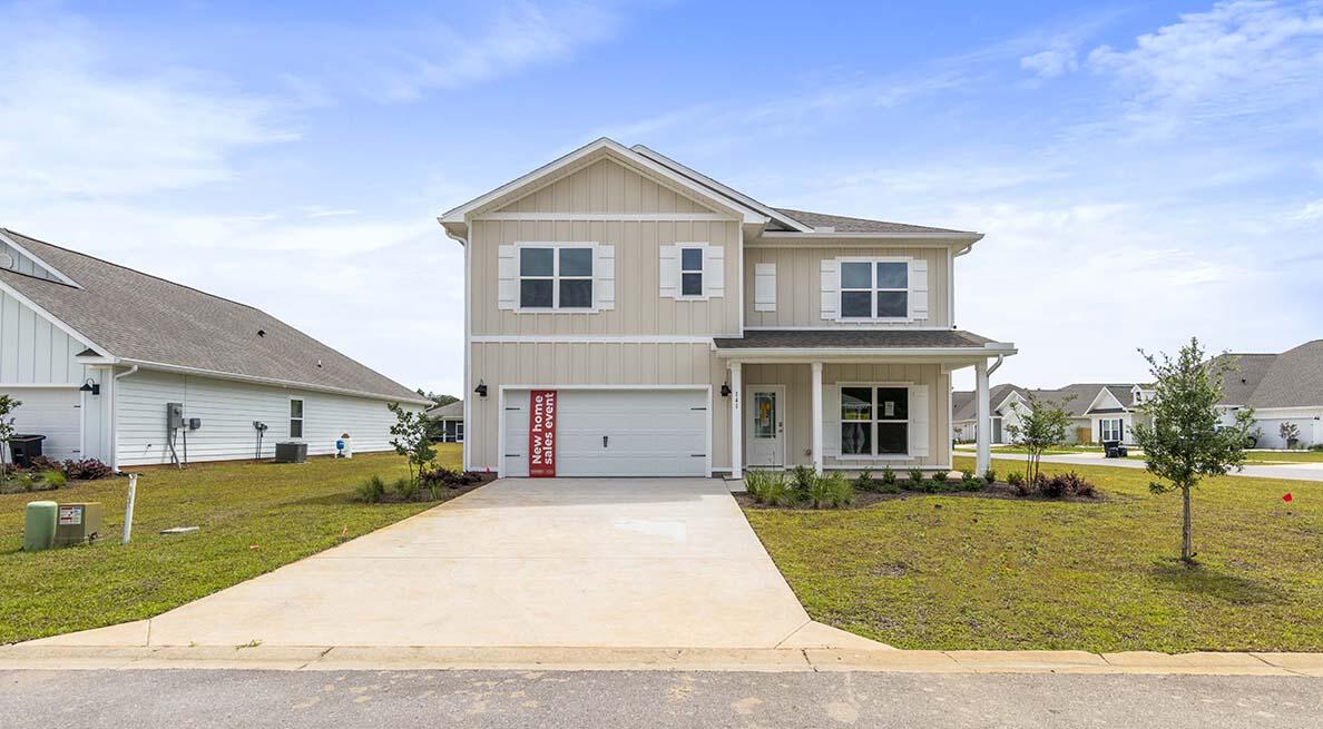 Located conveniently within driving distance to Niceville, Destin, and the world-famous white sandy beaches of 30A in South Walton County, Hammock Oaks boasts large spacious homesites surrounded by lush greenery, mature trees and water features for outdoor enjoyment. The 'Carol' plan features a spacious back porch, Hardie siding, 9' ceilings on the first floor, 8ft on the 2nd floor, LVP flooring and carpet, Ivory shaker style cabinetry in the kitchen and bathrooms, quartz countertops, and a modern tile shower. This energy efficient home offers 'Home is Connected' Smart Home package, DEAKO switches, 1-year builder warranty and 10-year structural warranty.