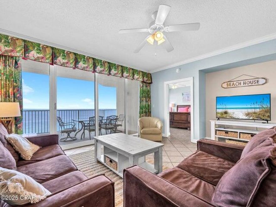 BIGGEST AND BEST FLOORPLAN IN BOARDWALK.... MID-STACK CORNER UNIT WITH WESTERN VIEWS!!!! TERRIFIC VALUE! The world class views of the Emerald Coast from this magnificent condo are some of the best in Panama City Beach and make Boardwalk 1211 the beach getaway that you have been dreaming of! This very large yet super-efficient floorplan boasts 3 bedrooms PLUS a bunk room and 3 full baths. The second master bedroom is a ''lock out unit'' which means that there is the option to partition the condo into two separate condos and maximize rental potential by being able to rent out as either a large 3-bedroom + bunk or a 1-bedroom and 2-bedroom + bunk unit separately.
