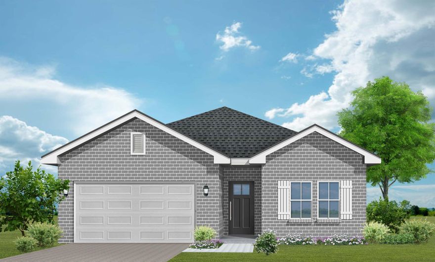 MAJESTIC OAKS is the quiet (1 street) NORTHSIDE NEIGHBORHOOD where this new home is being is being built- 14 adorable and  affordable quality new homes. PINOT WAY is the little cul-de-sac address where you can buy this home (began early Oct/complete early Jan) or pick from other Majestic Oaks lots - call for other floor plans. BUILDER CONTRIBUTION OF $8,000 TOWARDS BUYERS CLOSING COSTS (see agent notes for details). 3111 Pinot Way is an all brick 1352 SF 3BR/2BA/2CAR with 9 ft ceilings thru-out the home, Luxury vinyl plank in common areas, carpet in bedrooms, quartz or granite countertops, open floor plan and loads of closet space.  Click on the photo to see full floor plan & elevations.