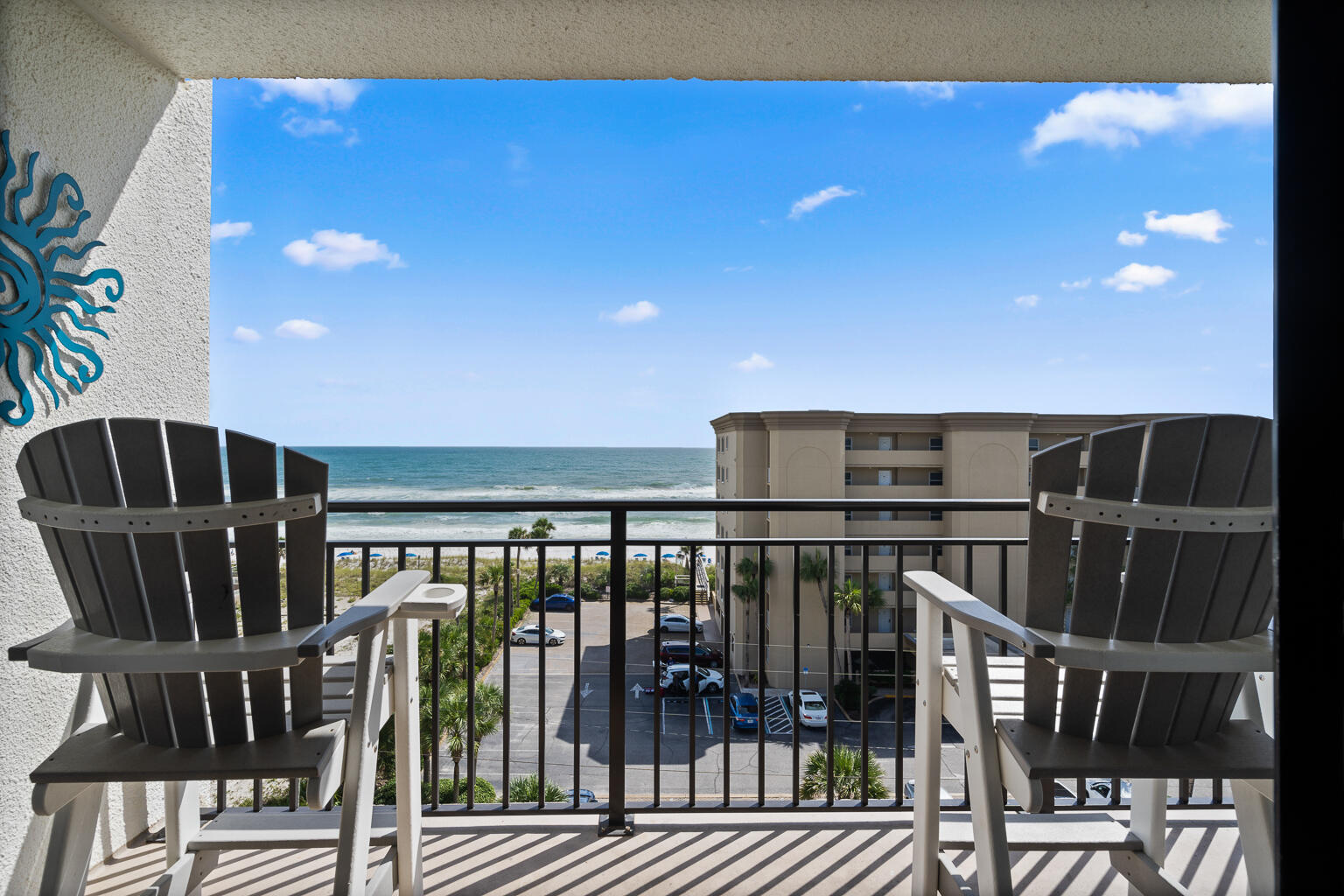 NOW VA APPROVED! Welcome to 770 Sundial Court Unit 712, a top-floor, end-unit condo on beautiful Okaloosa Island that is move in ready! This stunning 2-bedroom, 2-bath unit is just steps from the elevator, offering ultimate convenience for you and your guests. This unit has breathtaking Gulf views right from your private balcony. Recently updated, both bathrooms feature modern finishes, adding a fresh, contemporary touch to this beachside retreat. Whether you're looking for a vacation home, investment property, or full-time residence, this unit provides the perfect blend of comfort and coastal living. Don't miss your chance to own a slice of paradise with unbeatable views of the emerald waters and sugar-white sand beaches!