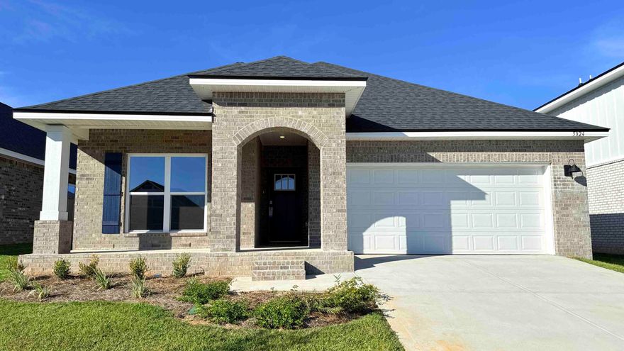 Builder will pay all Closing Costs, ask us about our current rates!Marlin Place Community offers community pool, pavilion, sand volleyball ct., cornhole area & streetlights. NEW floorplan, the 'LAMAR', is a well-designed 1 story model with a fabulous Open Concept. Popular 3 bedroom, 2 bath, Great Room, Dining area, beautiful kitchen and covered back patio. Wonderful design for relaxed living & entertaining. The kitchen features: stainless-steel appliances, pantry, Quartz kitchen countertops, Island, smooth-top range, built in microwave & quiet dishwasher. Bedroom 1 offers a nice walk-in closet, the adjoining bath has a double vanity, lg. shower, garden tub, & water closet. Both baths have Quartz counter tops. Striking wood look flooring, plush carpet in bedrooms.