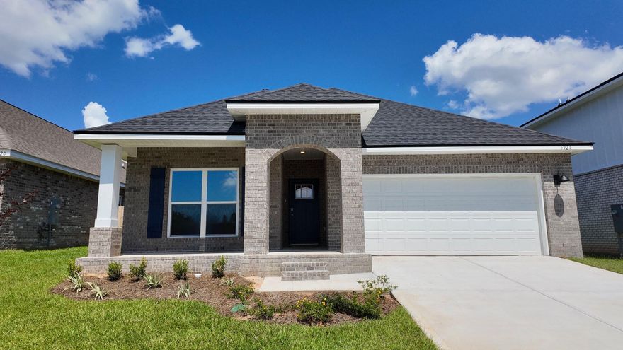 Builder will pay all Closing Costs, ask us about our current rates!Marlin Place Community offers community pool, pavilion, sand volleyball ct., cornhole area & streetlights. NEW floorplan, the 'LAMAR', is a well-designed 1 story model with a fabulous Open Concept. Popular 3 bedroom, 2 bath, Great Room, Dining area, beautiful kitchen and covered back patio. Wonderful design for relaxed living & entertaining. The kitchen features: stainless-steel appliances, pantry, Quartz kitchen countertops, Island, smooth-top range, built in microwave & quiet dishwasher. Bedroom 1 offers a nice walk-in closet, the adjoining bath has a double vanity, lg. shower, garden tub, & water closet. Both baths have Quartz counter tops. Striking wood look flooring, plush carpet in bedrooms.