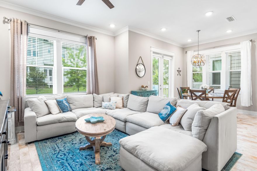 Upgrades abound in this elegantly decorated 3-bedroom townhome that offers a rare combination of luxury, location and space! The Cozumel plan located in Prominence North next to Watersound Beach features incredible rental potential! This highly appointed (B) unit is sold furnished and features; three-bedrooms, two and half-bathrooms, and a two car garage. This stunning townhome features over $60,000 in additional upgrades and furniture throughout and backs up to the largest green space in Prominence North. This unit is professionally decorated in clean, crisp neutral tones to perfectly complement the open & airy space filled with abundance of natural light. This rare opportunity won't last long, claim your piece of paradise in Prominence today.