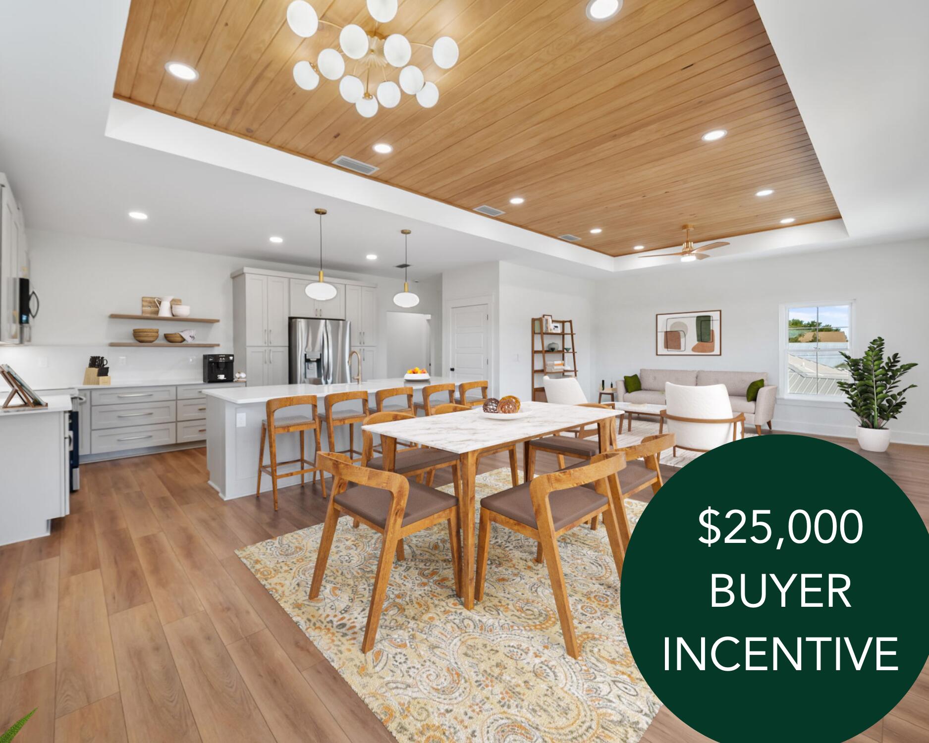 $25,000 BUYER INCENTIVE for a contract executed in July! Use the $25,000 toward a pool (already plumbed with electrical!), furnishings, interest rate buy down, etc...the possibilities are endless! Custom, coastal luxury is defined in this truly exceptional new construction, custom home in Panama City Beach, Florida. This is not your average new build--this is a stunning fusion of mid-century modern, coastal design and refined southern charm, crafted for those who seek elevated style with NO HOA and standout investment potential! Every inch of this home is a showcase of superior craftsmanship and thoughtful detail by a locally renowned quality home builder. This is a great high-performing vacation rental, a stylish second home, or a one-of-a-kind primary residence! Positioned just three blocks from the sugar-white sands of Panama City Beach, this East End location places you across from the waters of the Lagoon giving access to the Bay and Gulf of America which is ideal for boating, fishing, and trips to the idyllic Shell Island. The extended driveway has room for your boat or watercraft, with public ramps only blocks away! Best of all, there's NO HOA to limit your lifestyle and rewards you with higher ROI with having lower holding costs for investment.
Step outside to a fully fenced backyard oasis built for the Florida lifestyle: custom paver patio, multiple pergolas for lounging and grilling, and a green space prepped for a future pool with plumbing and electric already installed for a seamless addition. Whether entertaining, renting, or relaxing-this backyard is the heart of beach life.
Spanning just under 2,200 square feet, this 4-bedroom, 3.5-bath luxury home includes a 1-car garage, large covered patio and a versatile layout tailored for both personal enjoyment and high-performing vacation rental income, projected at $86K+ annually.
This open concept home boasts luxury vinyl plank flooring throughout, a consistent color palette with designer tile and custom wallpaper accents, and high end finishes such as Quartz countertops, custom white oak cabinetry, tongue and groove ceilings and designer lighting. The kitchen is made for entertaining and a large living and dining are with French doors lead to a full-width covered patio-perfect for morning coffee or evening cocktails after the beach.
Three bedrooms and two full bathrooms on the lower level offer comfort and flexibility, including a built-in bunk room kids will love while the upper level has the primary suite and a convenient powder room. The oversized primary suite is a serene escape featuring a tongue-and-groove tray ceiling, custom built-in closet, designer sconces and a spa-worthy en suite with white oak vanity, and a mid-century modern stunning walk-in shower.
A highly desired garage is also crucial at the beach and in this location around the corner from the boat ramp. You'll love the additional storage for beach chairs and umbrellas, pool floats, fishing rods and reels and even a golf cart! The clever under-stair storage inside is also ideal as an owner's closet for rentals or for additional storage of beach gear!
Rick Seltzer Park is 3 blocks away and an excellent public beach access for this home with plenty of parking, restrooms and showers!
This home is also within excellent proximity to local restaurants, shops, and entertainment, this home is more than just a place to stay-it's a destination in itself. You'll love sunset dinners at Schooners, playing mini golf at Coconut Creek, visiting Ripley's Believe it or Not on rainy days and fish tacos at Finn's!
Please note the photos are virtually staged with furniture.