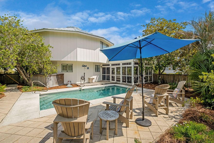 Tucked into the heart of Grayton Beach--where bikes outnumber cars, oak limbs arch over sandy lanes, and the locals lovingly say 'nice dogs, strange people'--this charming coastal home channels the neighborhood's creative spirit. Sunlit gathering spaces flow into a crisp, beach-ready kitchen made for coffee at dawn and seafood suppers after sunset. Breezy porches invite lazy afternoons, while the private backyard is perfect for rinsing off after a Western Lake paddle or Gulf swim. Thoughtful updates keep the living easy, highlighted by a new metal roof installed in 2024 for years of peace of mind. Inside, you'll find relaxed finishes, generous bedrooms for weekend crew or long stays, and nooks that feel tailor-made for books, guitars, and sandy flip-flops. For investors or part-time owners, the home now boasts a newly proven rental history that's performing stronglyand momentum that should only grow as it gains repeat guests and exposure. Step out the front door and you're moments from beloved Grayton hangouts, the dunes and trails of Grayton Beach State Park, and those legendary, watercolor sunsets that make locals stay forever. Crafted for people who prize character over cookie-cutter, this home offers the rare combination of comfort, personality, and an address that's pure 30A magic.