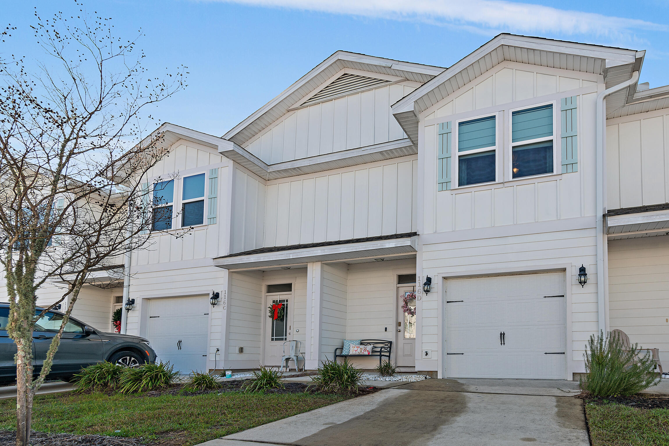 Welcome to this beautifully maintained and freshly painted two-story townhome in the desirable Miller's Crossing community. Featuring an open-concept design, the living, dining, and kitchen areas blend seamlessly, creating an inviting space ideal for both relaxation and entertaining. This home offers three generously sized bedrooms, two-and-a-half baths, and a convenient single-car garage.The kitchen is thoughtfully designed with stainless steel appliances, granite countertops, and a pantry for ample storage. Upstairs, the spacious primary suite boasts a walk-in closet and a luxurious en-suite bathroom complete with dual vanities and a walk-in shower. Two additional bedrooms share a full bath, offering flexibility for family, guests, or a home office. Perfectly located just minutes from Scenic Highway 30A, Miller's Crossing provides easy access to breathtaking white sandy beaches, exceptional shopping, and world-class dining. Local amenities include Publix, Alaqua Unleashed Dog Park, Padgett Park, nature trails, and state forests. Conveniently positioned between Destin and Panama City Beach, this townhome offers the ultimate combination of comfort, convenience, and coastal living.