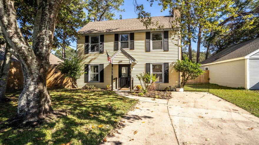 Welcome home!!! Updated Fort Walton Beach home. Newer carpet, new paint and new appliances (2019) are awaiting for you. This home features 3 bedrooms and 2.5 bathrooms with a cozy woodburning fireplace. The owner suite is on the main living floor while the additional bedrooms and a full bathroom are upstairs. Upstairs you will also find a very large storage space with multiple uses and it is HVAC air controlled. Washer/dryer in photos DO NOT convey. New (2019) 10 FOOT HIGH, wood privacy fence surrounds the back yard with a swing set/play area that has a rubber pellet base. Back yard also has a small sitting area for entertaining. Property features lawn pump/well. Roof was replaced in 2019, water heater is only 5 years old.