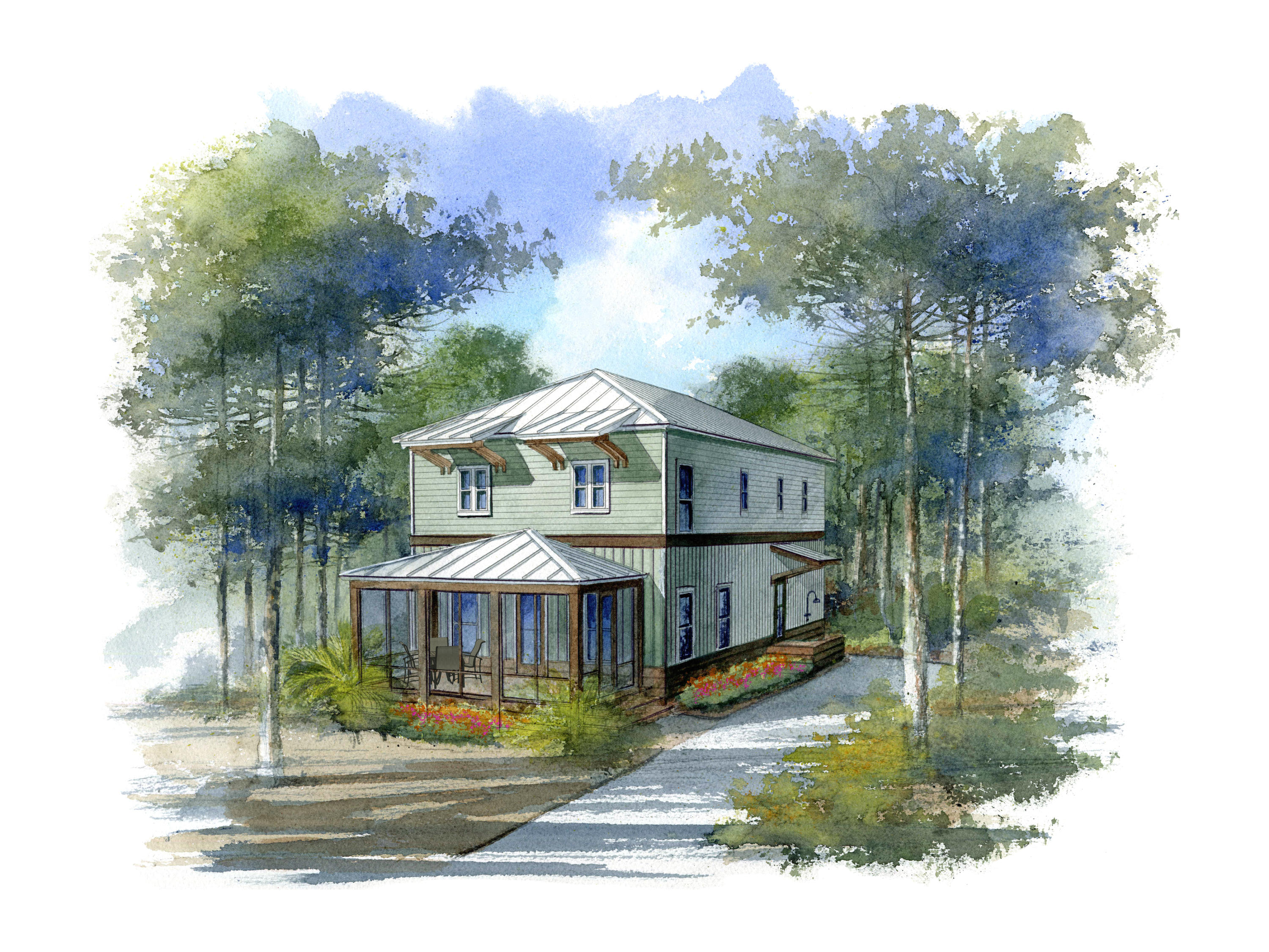 MAGNOLIA COTTAGES PHASE 2.....For anyone looking for quality and close proximity to the beach, this is the location! Magnolia is a very desirable neighborhood with a wonderful location near Alys, Seacrest & Rosemary Beach. The emerald waters and sugar-white sand is only steps away from the deeded beach access. Magnolia offers lush landscaping with brick paver streets. Phase 2 will have its own private community pool with park. The 2-story home will feature a nice, large screened-in-porch - a perfect gathering place for family and friends. Interior accents will include gorgeous hardwood floors throughout, beautiful custom cabinetry, stainless steel appliances, and much more. Phase II pool - Opening Summer 2018