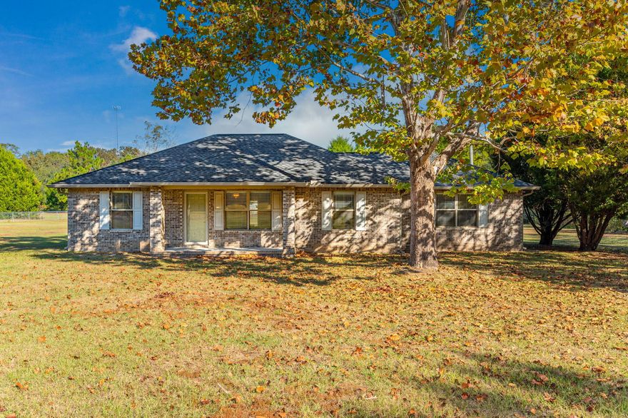 Welcome to this 4-bedroom 2 bath well maintained all brick home located in a quiet area not far from bases, schools, and shopping. Enter the front door and see the vaulted ceiling with large living space. Located on a 1.75 FLAT acre lot, don't miss this one! Beautiful galaxy granite counter tops with ample cabinet space in the kitchen. Vinyl flooring in common areas throughout this home and newer carpet in the bedrooms. This is a split floor plan with an additional room that can be used as a bedroom or anything you desire. Roof, carpet, paint, stove, dishwasher, and microwave were all newly added in 2016. Kitchen granite was added along with a 12X32 storage shed, exterior doors, and gutters were added in 2017.