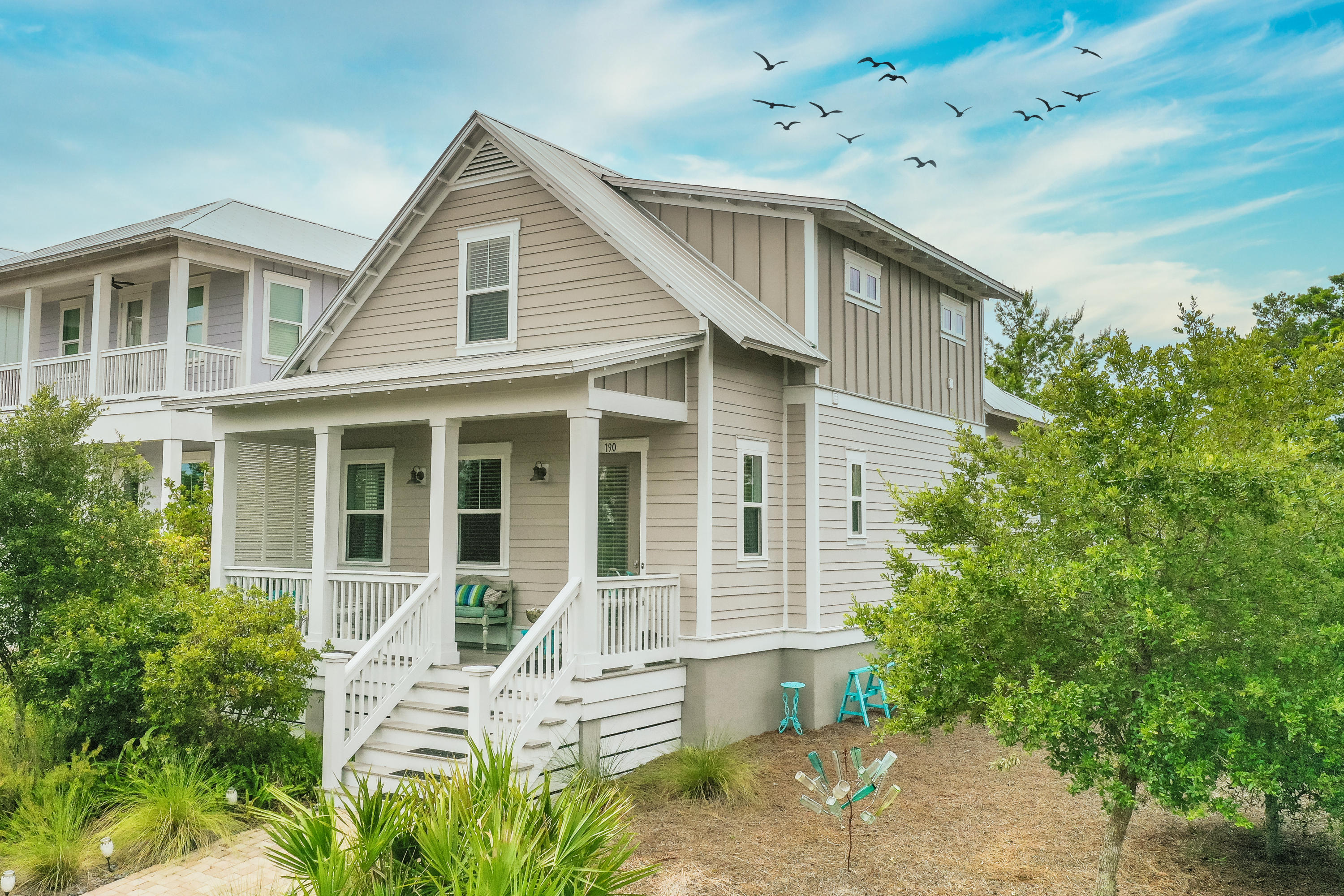 Welcome to 30A! This gorgeous home is located about 50 yards from the entrance to the resort style pool and pavillion in Highland Parks at Blue Mountain Beach. This home offers many upgrades, including a stunning full wall stone fireplace, wood flooring, and a double lot which can accommodate a future Garage and/or Carriage House. Offering 3 Bedrooms, 2 full baths and 2 half baths with the Master on the main floor. This is a coastal chic cottage and has been meticulously maintained and is perfectly positioned as a rental property. Please see rental projections in documents. This home is located on a corner lot with the State Forest directly across the street providing complete privacy. The walking path provides a short 10 minute walk to beautiful Blue Mountain Beach Access.