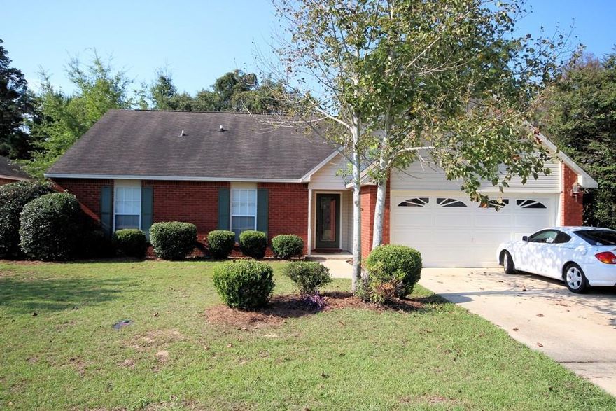 Rare FIVE BEDROOM, all brick home with a touch of vinyl in the planned development of Bluewater Bay close to both schools and shopping! Attention to detail has been placed in this home from the moment you walk through the front door designed with decorative leaded glass. When you enter this home you will be in the family room and will notice that the vaulted ceiling gives this room a spacious and airy feel. The kitchen that is open to the dining area and family room features a large movable island for food prep, a nice pantry and quick access to the tiled utility room. This kitchen is perfect for the chef of the family! The spacious master bedroom that can accommodate oversized furniture is downstairs. The walk in closet is HUGE and the master bath has a nicely tiled shower, CLICK MORE...