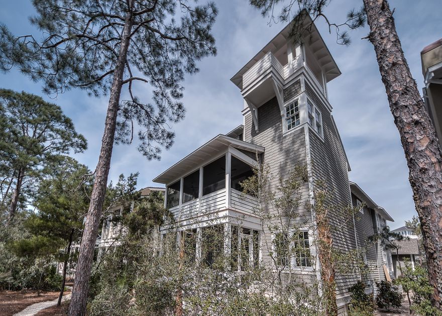 The prime location of this new home on the yacht pond provides the perfect setting for enjoying space and privacy in WaterSound Beach. The main floor is anchored by the perfectly situated gathering areas which highlight a family friendly kitchen with a large island and open living/dining area, all overlooking the beautiful courtyard pool. The ultra-high quality of this home is evidenced by the fine craftsmanship, designer-sourced and custom-made light fixtures, bountiful upgrades and beautiful custom touches throughout. From floors made of wide plank white oak, to the ceilings with intricate beam work and beautifully custom tiled baths, no detail has been overlooked. The serene yacht pond offers privacy and magnificent, natural landscapes right out the back door. This new home is a MUST SE