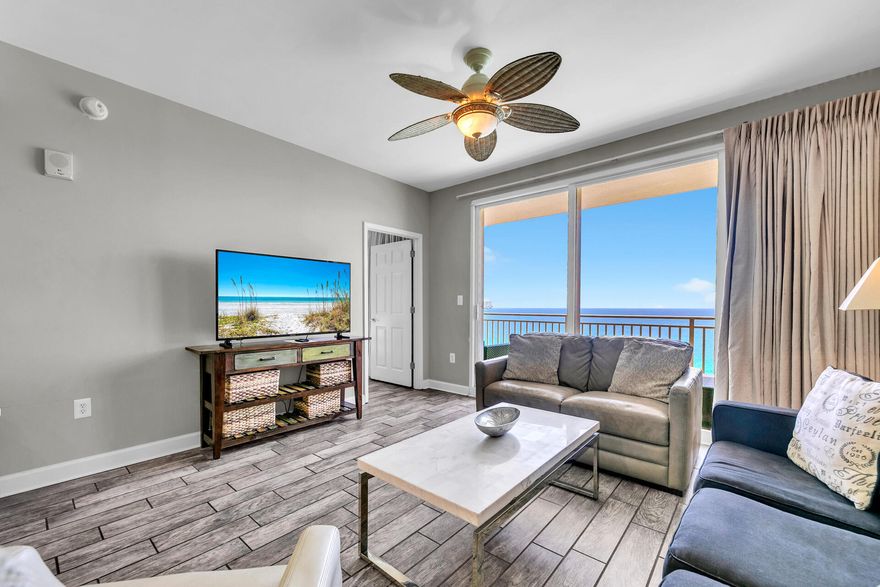 Best of the best in Splash! This premier, updated, and & upgraded Gulf front condo has a seasoned rental history and is completely turnkey. Enjoy beach living at its finest! Splash's incredible location and outstanding on-site amenities creates a special resort that is unique in Panama City Beach. This is an amazing price for a beautifully furnished, direct beachfront condo - this 2 Bed, 2 Bath (Wave) floor plan has riveting Gulf views from the living/dining area, kitchen, generous balcony, and gulf front master bedroom.