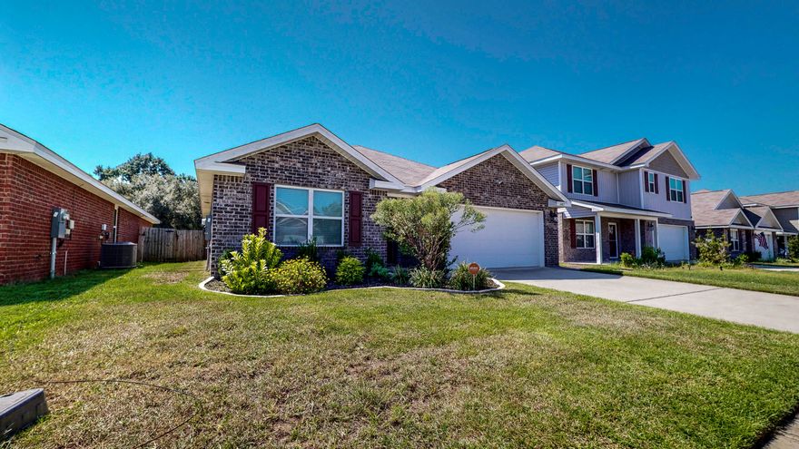 OWNER SAYS SELL IT BRING AN OFFER!! This gorgeous All brick home was built in Monticello Estates. The home shows the pride of ownership in a well-maintained home. The home is close to Whiting Field and the many stores, etc. of the Milton and Pace area. the home features an open floorplan with the kitchen, dining area and great room all in one large room. the four bedrooms are designed with 3 bedrooms toward the front of the home. The spacious Master suite is separate with a walk-in closet and double sink vanity as well. The back yard has a privacy fence as well as an irrigation system for low maintenance. The area has shown tremendous growth in the area, but still retains that small hometown feel. Enjoy the central location that has all the amenities This home is a perfect starter home.