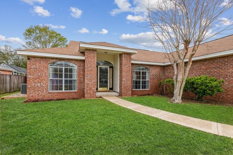 South Crestview- 3bd/2ba with formal dining and breakfast area. Tiled entry way opens to living room and wood burning fireplace. No worry of carpet in this one! Split floor plan, master bedroom is huge, vaulted ceilings. Features large walk in closet in bathroom, soaking tub/shower. Dual vanities. Screened in porch, large and flat lot. All laminate flooring and tile. Large kitchen with tons of countertop and cabinet space. Large garage with pull down stairs and attic storage.