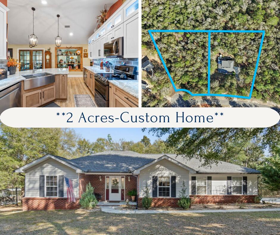 *VA Assumable 3.2%* 2 acre+ home that is value packed! Low insurance + county taxes (2024 taxes, $1176/year!)=lower monthly payments. Property offers serenity & privacy along w/the ease of access to I-10 & 285.Easy commute to 7SFG/Duke Field/Eglin AFB from here.Amazing care poured into this 1 owner home,creating an unparalleled backyard oasis: expansive deck, paver firepit area, hot tub, walking path around the perimeter of the 2 acre parcel,she-shed, greenhouse, water fountain feature, storage shed w/loft, additional parking for boat etc.Clear Creek sits directly to the rear of this gorgeous piece of land & it's common to see deer roaming the property.The interior has been updated w/a fresh HIGH END kitchen remodel & LVP flooring throughout(no carpet!).Enclosed FL room offers up 2 l Enclosed FL room offers up 2 living spaces with expansive views of the backyard area. Electric fireplace creates a relaxing vibe and conveys with the property, along with all kitchen appliances (hello beverage fridge!) and washer/dryer.