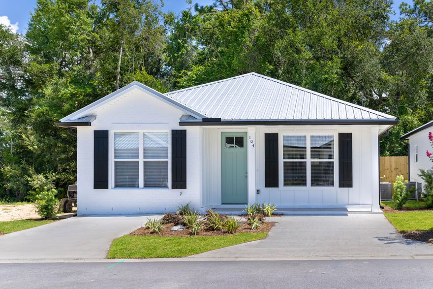 Brand new construction - Florida Cottage.  This 2 bedroom, 2 bath, home is located in a quaint new neighborhood - The Cottages - in Valparaiso consisting of 20 new homes.  Painted brick, quartz counter tops, stainless steel and black appliances, LVP & tile flooring, metal roof, and much more.  Home will have parking for two vehicles, plus there is additional guest parking in the neighborhood. Other plans are available.  Buyers to verify all deemed important information.