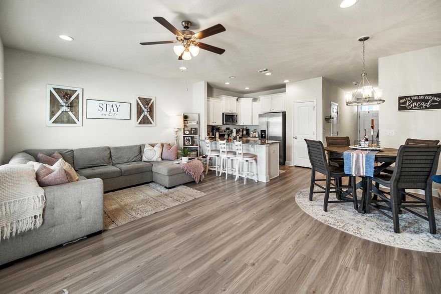 RENTAL POTENTIAL $55K+!! From the moment you enter this Panama City Beach townhome, you will be impressed by the beautiful interior doors with nickel hardware, vinyl plank flooring and designer lighting package. Plush carpet is in all bedrooms. The kitchen is equipped with appliances including a range, microwave and dishwasher as well as Kinetico water filtration. Upstairs you will find 3 bedrooms with plush carpeting. Two of the bedrooms share a bath with granite countertops and shower/tub combo. The Master bedroom has tiled shower, a double vanity with granite countertops and a walk-in closet. This townhome has a fenced in privacy backyard that is located on the side that backs up to a conservation area. Make your appointment to see this amazing townhome before it's gone! Pics coming!