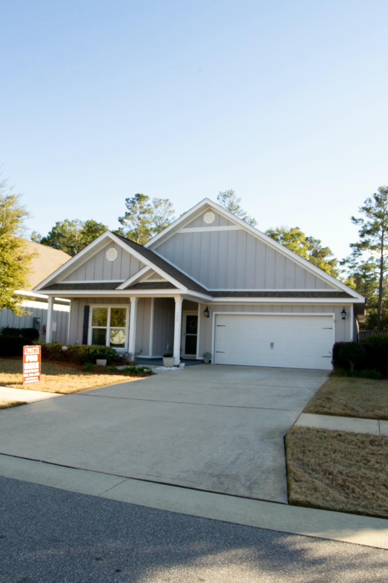 Welcome to Hammock Bay, providing a luxurious style of life with community pool, Pickleball courts, professional landscaping, and so much more! Check out www.hammockbayfl.com This gorgeous modern home is full of many upgrades, including custom cabinet & closet organizers throughout the kitchen and walk-in closets.Featuring luxury vinyl plank floors throughout in a color tone that will work with whatever style you bring! Generously sized great room, offering plenty of room for the family and open floor plan perfect for entertaining. Kitchen is open to the living space and boasts a breakfast bar, pantry and all stainless steel appliances. Large master bedroom with double vanity, walk-in shower that has been tiled and well appointed master walk-in closet with all of the niches you could want  coordinate and organize your space The home features two additional bedrooms and guest bathroom, which are split from the master bedroom at the front of the home The laundry room will make it feel as though you're not doing so much of a chore as it is a perfect space to create into your own desires. There is a screened in porch to enjoy the Florida evening and offer an additional space for seating during gatherings.