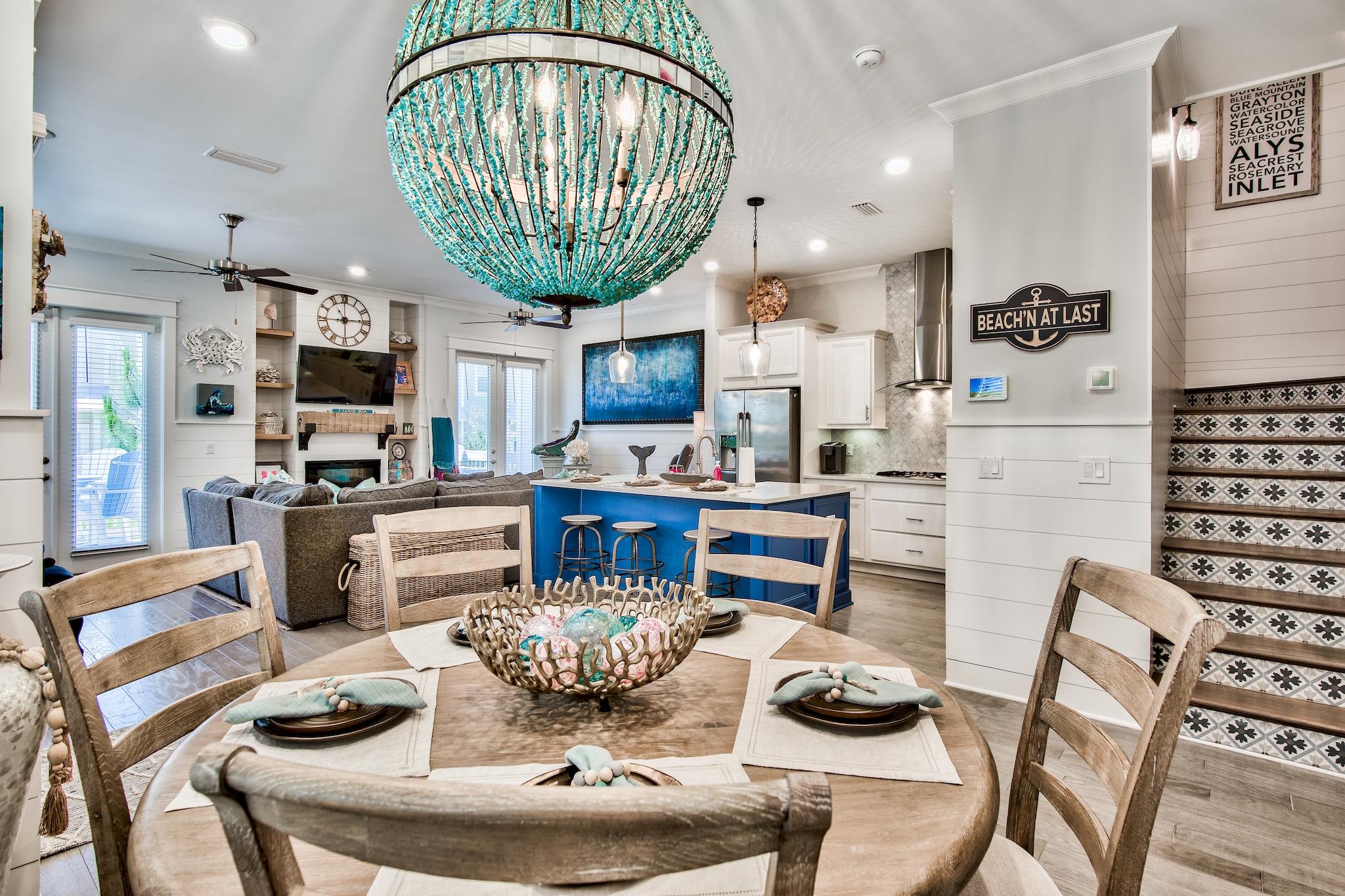 Extremely rare opportunity to own a never rented one-of-a-kind, custom designed (3) bedroom townhome in the highly desirable community of prominence north. Boasting over $135k of stunning floor to ceiling upgrades that include custom woodwork throughout the unit, high-end name brand appliances, custom designer coastal chic decor and accessories (including hooker furniture), and outdoor spaces. The largest floor plan ''the Bahama'' features (3) bedrooms with one including custom built in bunk beds and a coffered master ceiling, (2.5) bathrooms, and an upgraded two-car garage with epoxy flooring and custom storage and shelving. This impressive and immaculate unit, with only 36 days of owner use, exudes coastal charm the minute you walk through its doors.