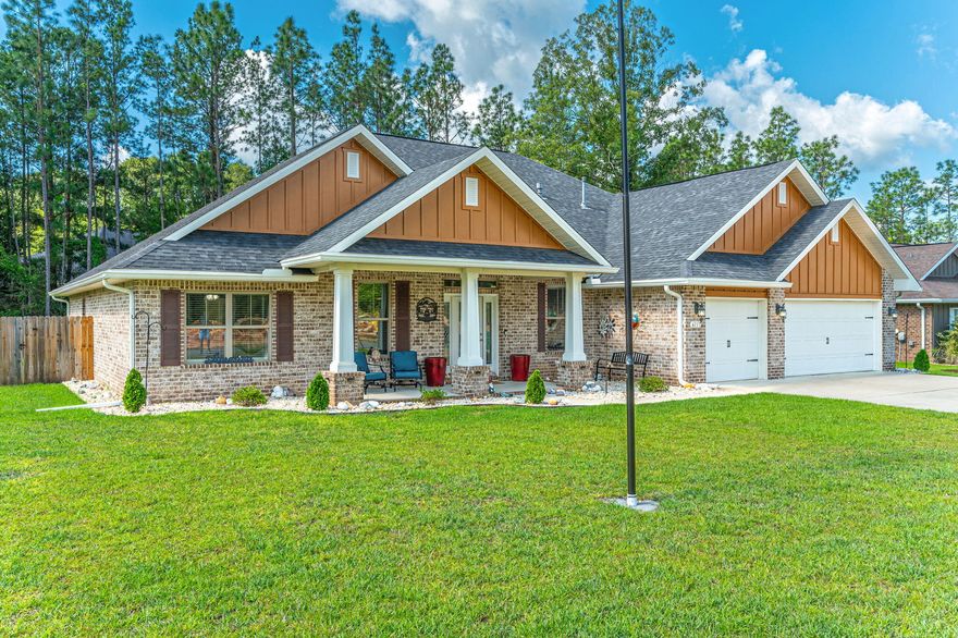 Step into luxury living in this stunning 4BR, 3FB, 2770 Sq. Foot residence located within the Nature Lake Subdivision. Convenience meets elegance with features like an irrigation system, gutters, and a spacious 3-car garage, ensuring both functionality and style. Beyond the confines of this exquisite home, residents will delight in the amenities of Nature Lake Subdivision, including access to a 28-acre lake perfect for fishing, canoeing, paddle boarding, and leisurely nature walks.  The heart of the home lies in the expansive kitchen, complete with granite countertops, stainless steel appliances, gas cooking, and a convenient walk-in pantry. The breakfast area offers seamless access to the covered Lanai, inviting you to enjoy your morning coffee amidst serene surroundings. The meticulously planned floor space boasts a spacious family room adorned with 10-foot ceilings, a formal dining room perfect for entertaining guests, and a versatile flex room ideal for a home office or playroom. Retreat to the indulgent master BR oasis featuring not one, but two walk-in closets for ample storage. luxury en-suite beckons relaxation with its double vanities, sizable walk-in tiled shower, and indulgent garden tub, a private commode, and direct access to the covered Lanai.

Welcome home to the epitome of comfort, sophistication, and natural beauty. Schedule your private tour today and experience the luxury lifestyle awaiting you at this remarkable property.