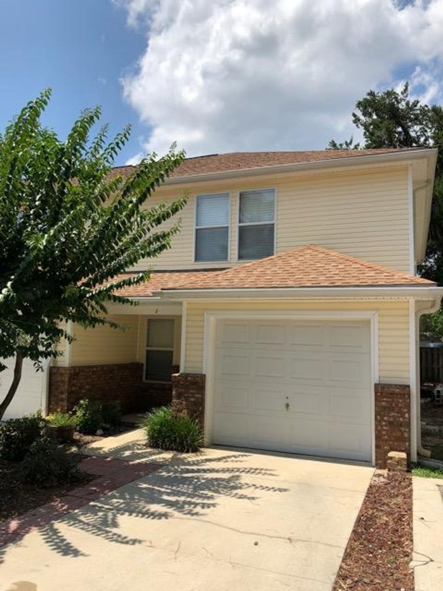 *Available August 24th!*

This townhouse offers a great floor plan, perfect for entertaining! You'll love the updated flooring throughout the home- NO CARPET! Downstairs you'll find an open floor plan with clear site lines from the kitchen into the living room, and access to the back patio! The kitchen offers a large breakfast bar and stainless steel appliances. Additional half bath located downstairs for your convenience. Retreat upstairs to find two master suites- large bedrooms, each with an attached full bath. This home comes complete with a one-car garage. Located in central FWB, with an easy commute to both Eglin AFB and Hurlburt AFB, and beautiful white sand beaches.

Pets welcome- Restrictions Apply.
Call Sound Choice Real Estate to schedule a tour- 850.389.853