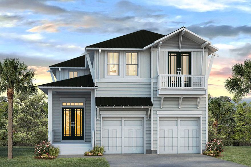 Welcome to the Maui, a charming and functional home at Bluewater Landing. As you step inside through the double doors, you 'll be greeted by an open- plan living space bathed in natural light. The heart of this home is the spacious kitchen with a large island, ideal for socializing and entertaining after a day at the beach. The Maui boasts 4 bedrooms, flex space, and 3.5 bathrooms, making it an attractive and practical design. The home also features 10ft ceilings, 8ft solid core doors, beautiful craftsman trim, KitchenAid appliances, pot filler, smooth finish drywall, stylish tiled bathrooms, frameless shower doors, and a spacious 2-car garage. Located in the stunning Blue Mountain Beach, the Maui is conveniently close to world class beaches, dining, and shopping.