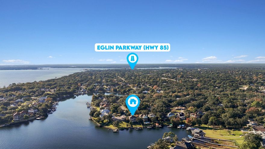 Beautiful Waterfront Property!  The home sits on Lake Lorraine with spectacular views of Choctawhatchee Bay, Okaloosa Island and just minutes to Crab Island.  This 4 bed, 2.5 bath home is located in the desirable Lake Lorraine Gardens subdivision.  Hardwood floors throughout the home except in the two full bathrooms. On the main level you will find a large, gourmet kitchen with granite counter tops & stainless appliances; a formal dining room; the living room with a new gas fireplace; an office area; a half bath and the Master Suite with remodeled bathroom.  The beautiful stairway with wrought iron handrail, takes you up to 3 additional bedrooms and a full bath. Spacious decks on the back of the house to enjoy the views.  There is a large backyard that walks down to the water and the boat dock. The front yard is nicely 
landscaped with large trees and a paver brick driveway. A new roof was installed in 2019.  See the list of other upgrades made by the Seller in the documents section.