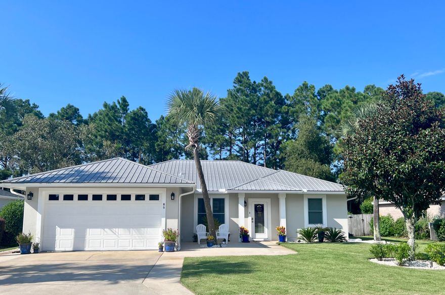 This property has it all! A 3/2 ranch home that is immaculate, has a 2 car garage, is located off 30A, and walk to the beach! What more can you want? Let me tell you..a gorgeous, large kitchen island with quartz counters, custom kitchen cabinetry, newer appliances, an open floorplan that is perfect for entertaining, luxury vinyl plank flooring, a screened-in porch, large, fenced backyard that backs to conservation property, complete with a storage shed and a metal roof! Just steps to the Timpoochee Trail! This is an amazing lifestyle home! Backyard is level and has room for a pool!  No Short Term Rental allowed in the neighborhood.