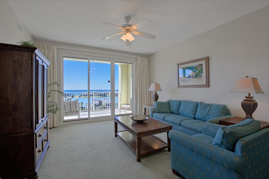 When you compare the views and pricing to others in both building, it's easy to see why this condo needs to be on your list! This must-see 2 bedroom unit in Ariel Dunes 2 is one of the best locations in the building where you're not too high or too low. Enjoy fabulous views of the Gulf of Mexico, Stewart Lake, and the night lights of Destin! The unit is sold fully furnished and includes: 9' ceilings, ceramic tile in foyer, hall, kitchen and baths, granite kitchen counter tops, and outside storage unit you only get in Ariel Dunes 2! Enjoy beautiful Gulf views from the living area and master suite. Take a swim or suntan by the two large pools totaling approximately 12,000 square feet. You can also stroll over to the deeded beach access with over 2,000 feet of sugar white sand that is..