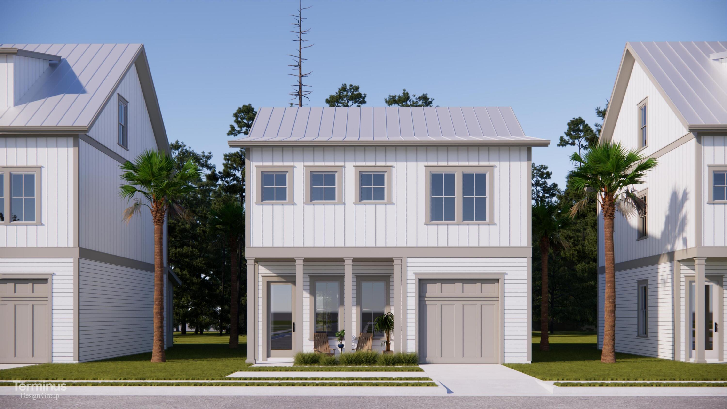 Welcome to Nautilus Pointe!! This brand-new community is nestled in the relaxed ambiance of Inlet Beach and offers 32 lot and home packages with 5 different versatile floor plans to choose from. This exclusive community offers a serene retreat just moments away from the vibrant pulse of 30A's coastal wonders and just minutes away from one of the largest public beach access' in Walton County. Adjacent to Rosemary Beach and 30Avenue, Nautilus Pointe provides seamless access to boutique shops, enticing dining experiences, and entertainment for the whole family or just enjoy a relaxing day at the community pool!The Maren floor plan offers 3 bedrooms and 2 baths with an open living concept downstairs. These homes come with amazing standard features such as metal roofs, impact windows/doors, quartz countertops, LVP floors throughout all of the common areas/bedrooms, 8 ft doors throughout, and a gas range and vented hood in the kitchen - just to name a few! Homeowners have the ability to choose from one of the five design packages we offer. All design packages come standard. **Prices may vary slightly based on lot premium. This listing shows the base price of this home with the lot premium included.**