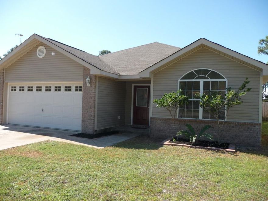 Wonderful home with upgrades. 3 bed 2 bath home with an open floor plan, Kitchen has been updated with New granite countertops, under mount sink, stainless appliances and new tile flooring. Living room has new carpet and trayed ceilings, and a fireplace. Guest bathroom has new tile, all bedrooms have new carpet. Master bathroom has a double vanity and new tile flooring. Back of the house has a covered porch looking over the large back yard.